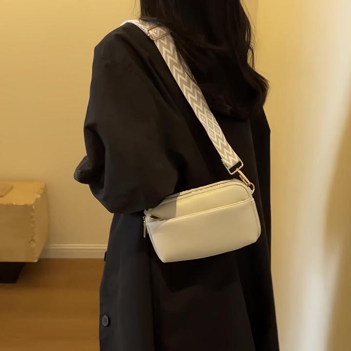 Actual product image Only-Bags.Store Mini cross-body bag, square purse with wide shoulder strap, stylish