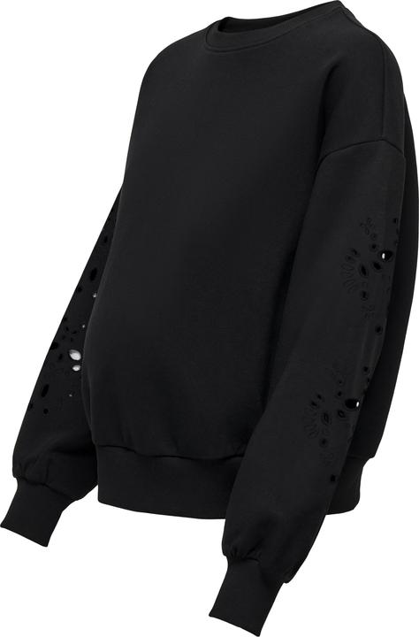 Actual product image Only Maternity Regular fit Round neck Maternity Low shoulder sweatshirt Sweatshirt (XXL)