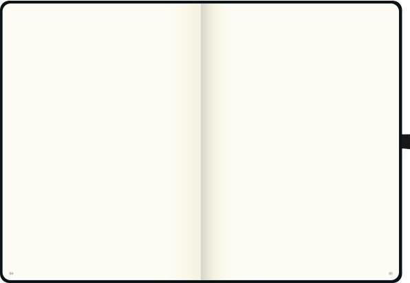 Actual product image Notebook KOMPAGNON A4 blank, black hardcover 192 pages (A4, Lined, Hardcover)