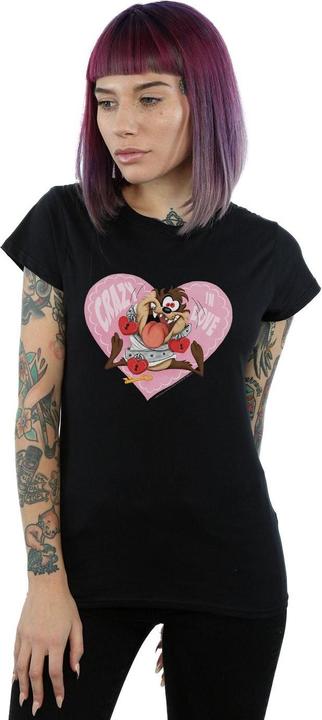 Produktbild Looney Tunes Taz Valentine's Day Crazy In Love TShirt (XL)