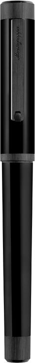 Actual product image Montegrappa Iszei3ic mg Fountain Pen, Zero Rod Ultra Black, Steel Nib M