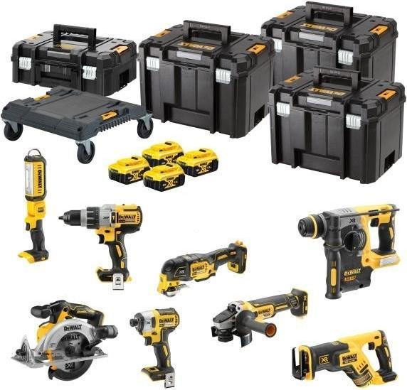 DeWalt DCK853P4T-QW 3-Gang-Akku-Schlagbohrschrauber, Akku-Schlagschrauber, Akku-Bohrhammer, Akku-Wi (Akkubetrieb)