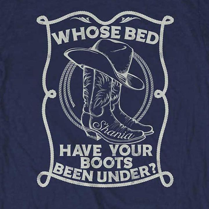 Image du produit Universal Textiles - T-shirt WHOSE BED HAVE YOUR BOOTS BEEN UNDER? - Adulte (S)