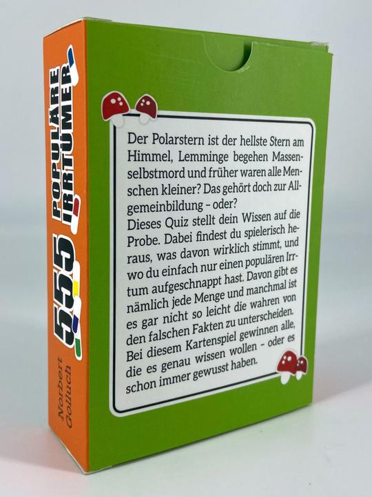 Produktbild 555 populäre Irrtümer – Das spannende Quizspiel rund um die Mythen des Alltags (Deutsch)