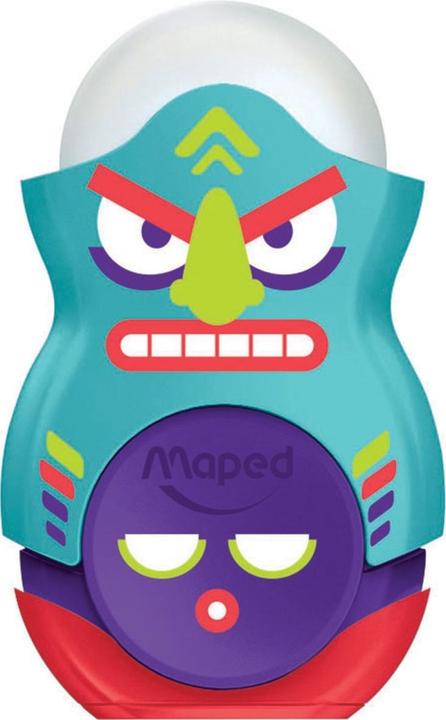 Produktbild Maped Radierer/ Anspitzer 2in1 Loopy Totem einfach + Ersatzradierer - Blister