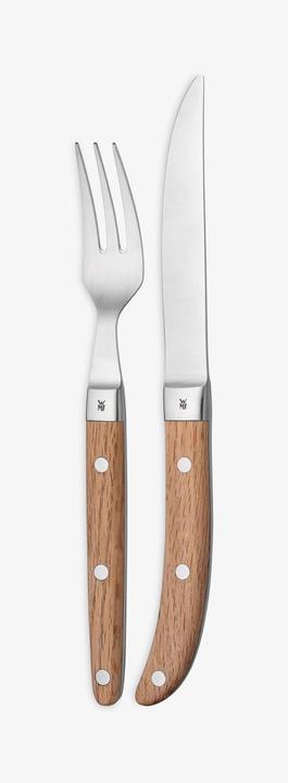 Image du produit WMF Set de couverts à steak 2 pièces RANCH gris acier (2 pièce(s), Set de couverts)