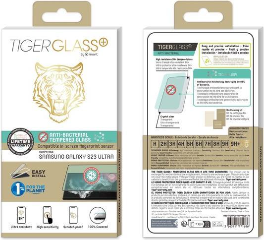Produktbild Tiger Antibakterielle Folie (1 Stück, Samsung Galaxy S23 Ultra)
