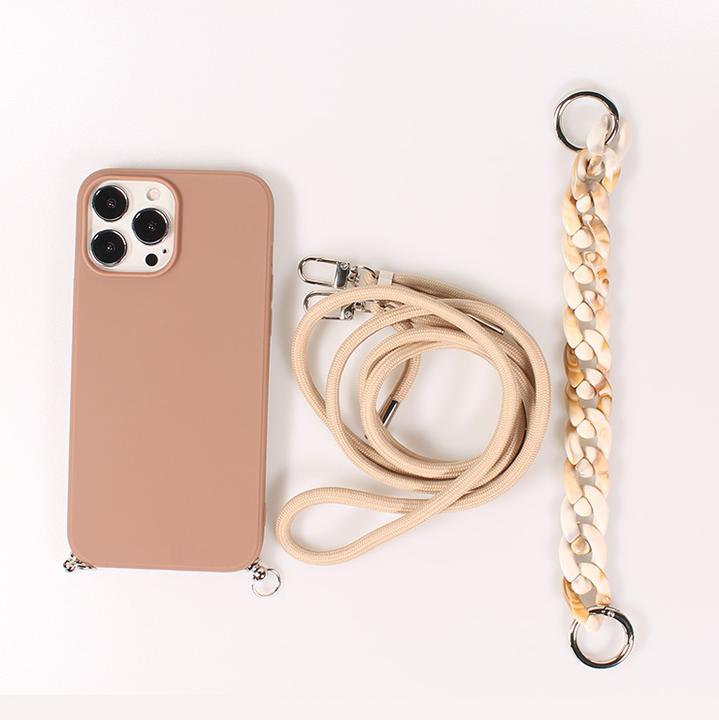 Image du produit PhoneLook Coque Gel silicone avec corde collier & chaîne de pierre décorative (Apple iPhone 13 Pro Max)