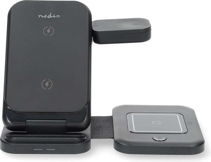 Image du produit Nedis Chargeur sans fil | 3 en 1 | 15 W | Affichage LED en cours d'utilisation | câble inclus | USB-A / (15 W)