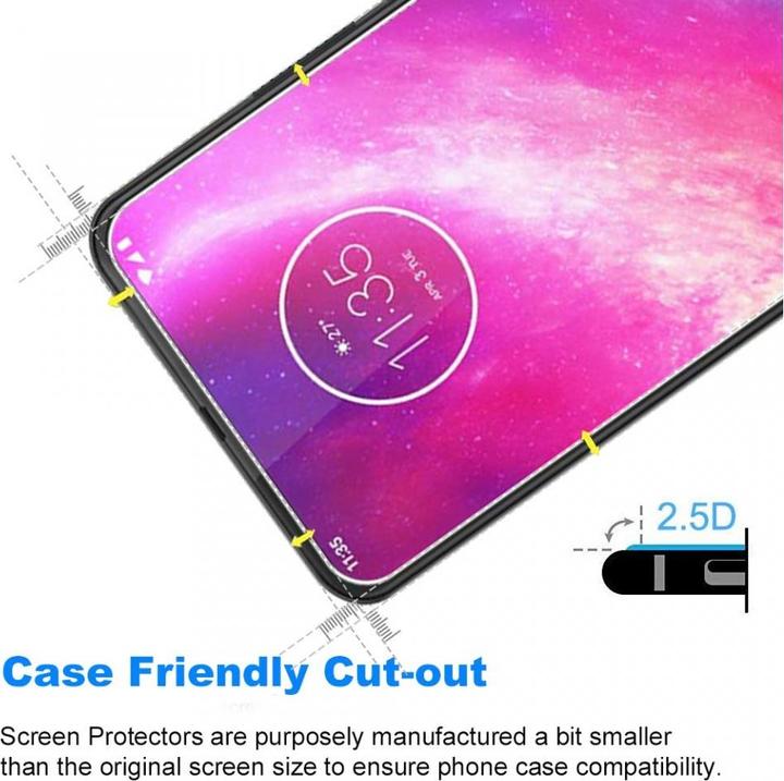 Actual product image Screenguard Motorola One Hyper Protective Glass Film Case Friendly Design (1 Piece, Motorola One Hyper)