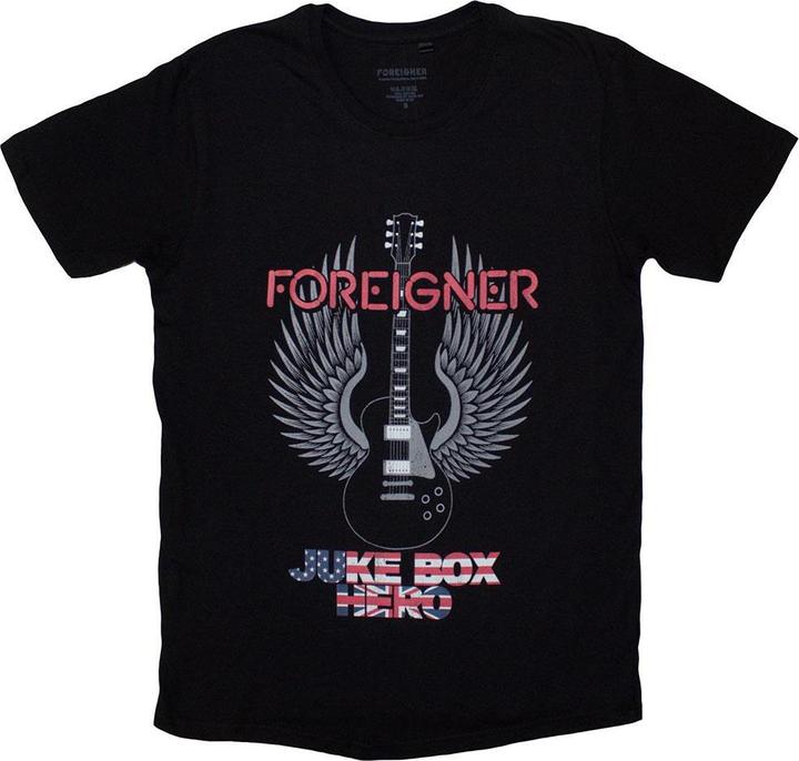 Actual product image Foreigner Unisex Adult Juke Box Hero T-Shirt (S)