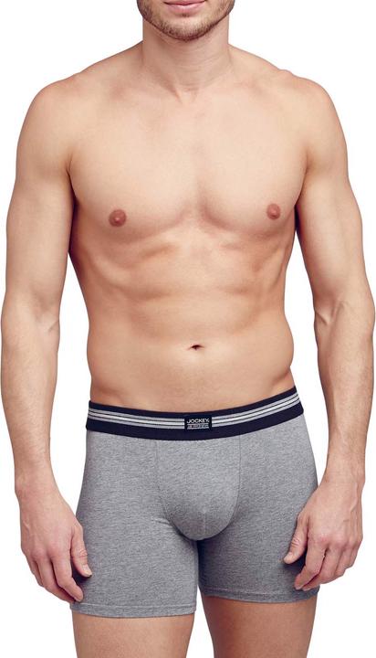 Produktbild Jockey 3-Pack Cotton Stretch Boxer Trunk stone grey melange (L, 3er Pack)