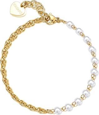Image du produit Sagapo S'AgapÃµ - Elégant bracelet en or plaqué Chunky Pearl SHK68