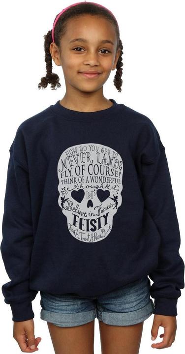 Actual product image Disney Girls Tinker Bell Skull Sweatshirt (128)