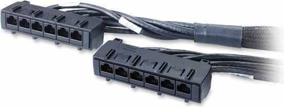 Produktbild APC Data Distribution Cable - CAT6 UTP CMR 6XRJ-45 Black - 3.9M - 13FT