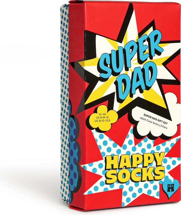 Immagine prodotto Happy Socks Set regalo per la festa del papà (confezione da 3, 41 - 46)