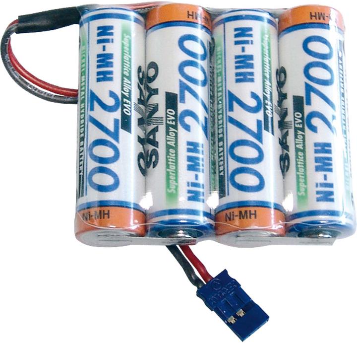 Image du produit Sanyo récepteur batterie 2700 mah 4,8 volt plat (4.80 V, 2700 mAh)