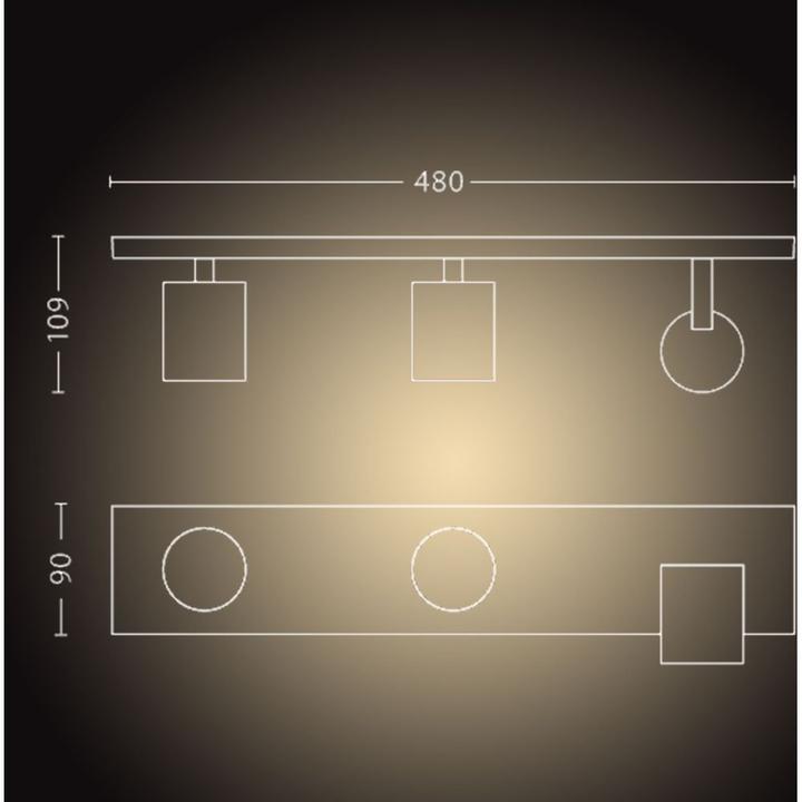 Actual product image Philips Hue Runner Basis BT (1050 lm, GU10)