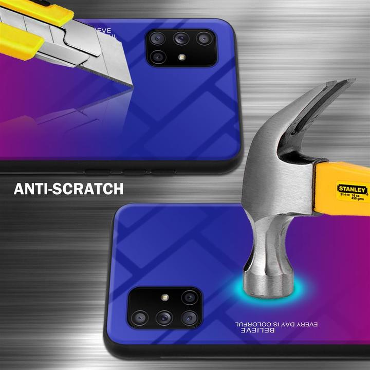 Actual product image Cadorabo TPU 2 colors glass cover (Samsung Galaxy A71 5G)