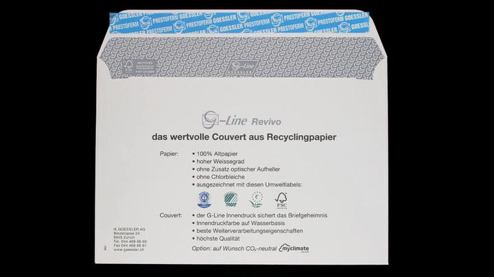 Immagine prodotto Goessler Busta con finestra G-Line Revivo C5, sinistra, 500 pezzi (C5, 500 x)