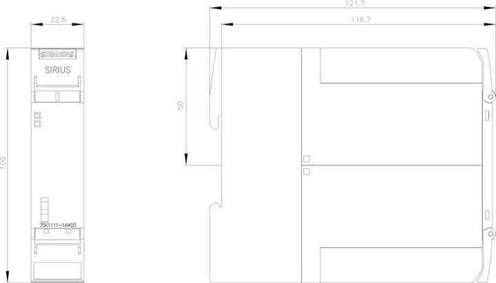 Immagine prodotto Siemens Relè di sicurezza, 3NO 1NC, 115-230Vac