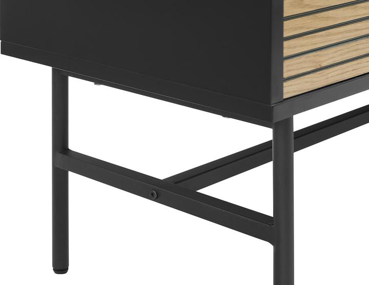 Produktbild SalesFever Lowboard Echtholzfurnierx60 schwarz (150 x 40 x 60 cm)