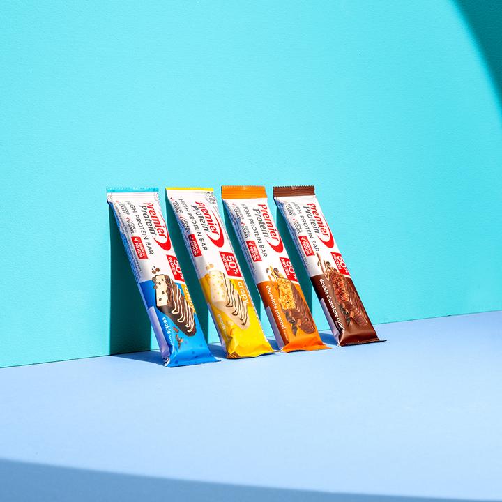 Actual product image Premier Protein High Protein Bar 50% Multiflavourbox (20 pcs., 800 g)