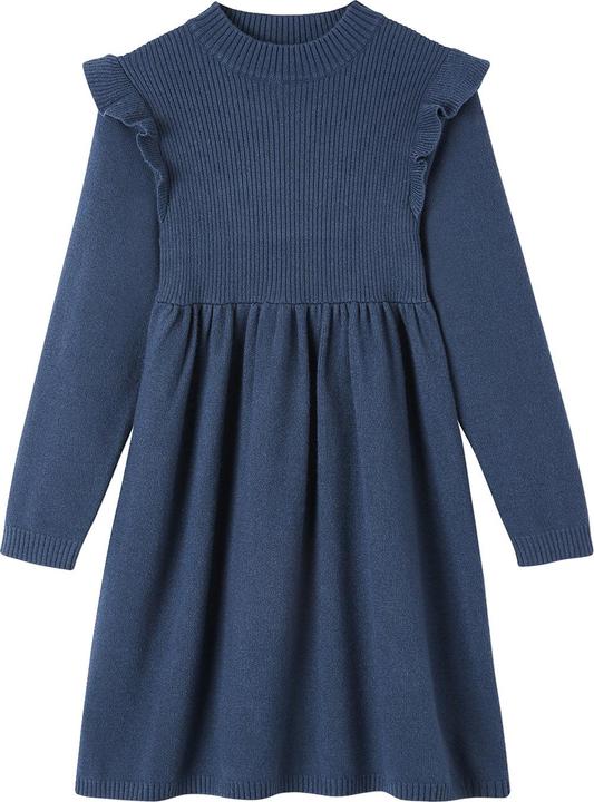 Vertbaudet Mädchen Strickkleid mit Volants Oeko-Tex (98)