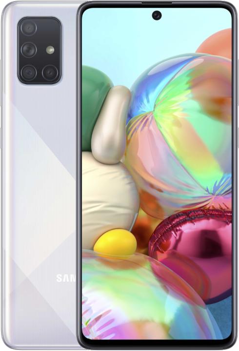 Produktbild Samsung Galaxy A71 EU (128 GB, Prism Crush Silver, 6.70", Dual SIM + SD, 64 Mpx, 4G)