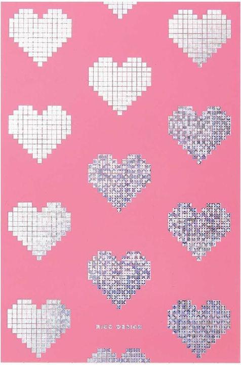 Image du produit Rico Design Bloc-notes 10x15 cm, Pixel, coeur.300820 (Non contraignant)