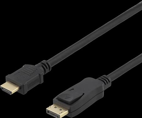 Produktbild Deltaco DP-HDMI1100 video cable adapter DisplayPort HDMI Black (10 m, DisplayPort)