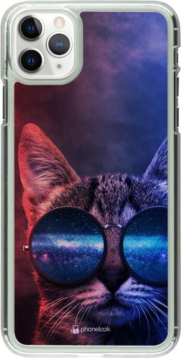 Immagine prodotto PhoneLook Copertura trasparente Occhiali da Gatto Rosso Blu (Apple iPhone 11 Pro Max)