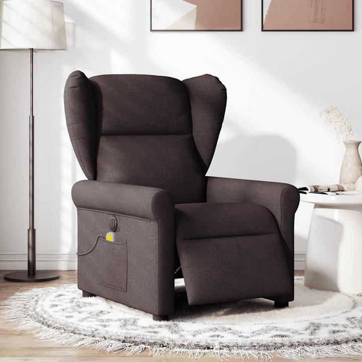 Produktbild VidaXL Massagesessel Elektrisch Dunkelbraun Stoff