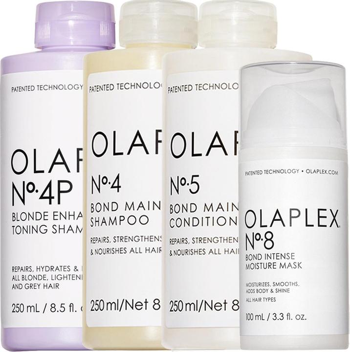 Actual product image Olaplex Blonde Intense Care Set No. 4P + No. 4 + No. 5 + No. 8 (Hair care set)