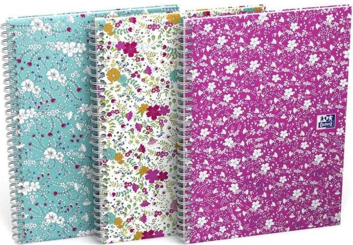 Immagine prodotto Oxford FORME FLORALE - Libro a spirale (A5, Quadretti, Copertina rigida)