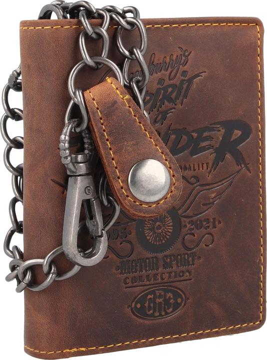 Actual product image Greenburry Racing Collection Memphis wallet RFID leather 10 cm