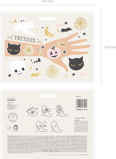Image du produit Partydeco Tatouages lavables Mix