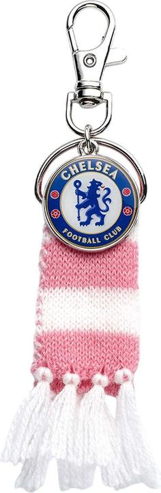 Actual product image Chelsea FC Scarf Bag Charm (100% synthetic material)