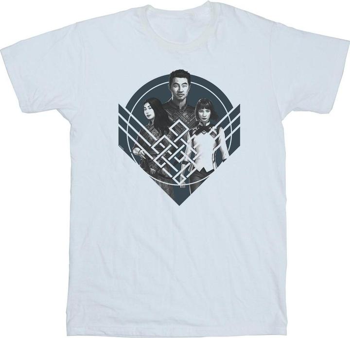Actual product image Mens Shang-Chi And The Legend Of The Ten Rings Group Pose Crest T-Shirt (XL)