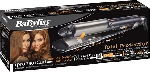 Actual product image BaByliss Smoother Ipro 230 I-Curl (Straightening iron)