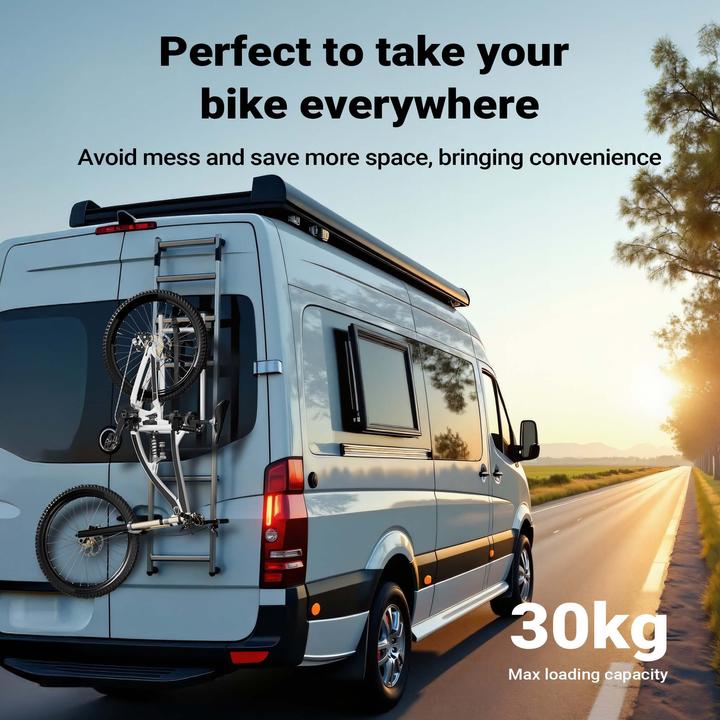 Produktbild Wiltec Fahrradhalter Wohnmobilleiter 2 Räder Fahrradträger Wohnmobil Wohnwagen