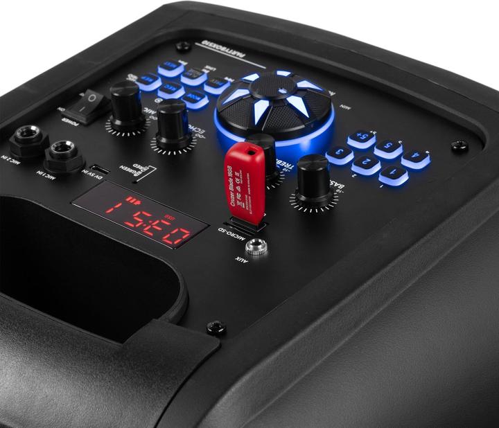 Produktbild Fenton Party Speaker - Track510 party box met Bluetooth en lichteffecten - Met (6 h, Netzbetrieb, Akkubetrieb)