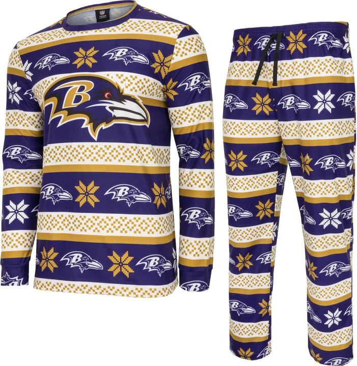 Produktbild Foco NFL Winter XMAS Pyjama Schlafanzug Baltimore Ravens - M (M)