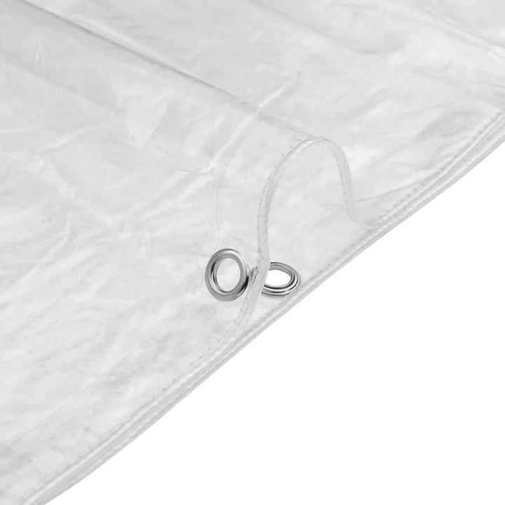Produktbild VidaXL Transparente Plane mit Ösen 6x10 m PVC durchsichtige Plane (600 x 1000 cm)