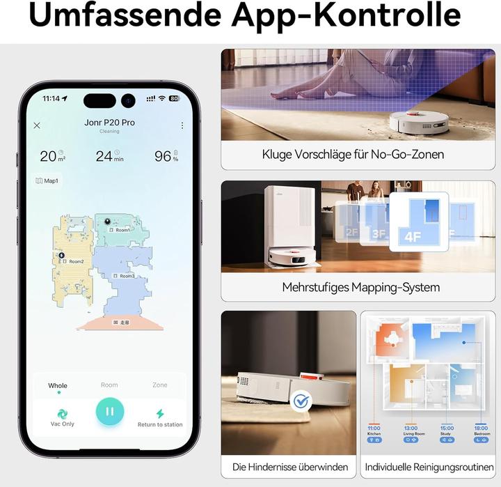 Produktbild Jonr P20 Pro (Saugroboter)