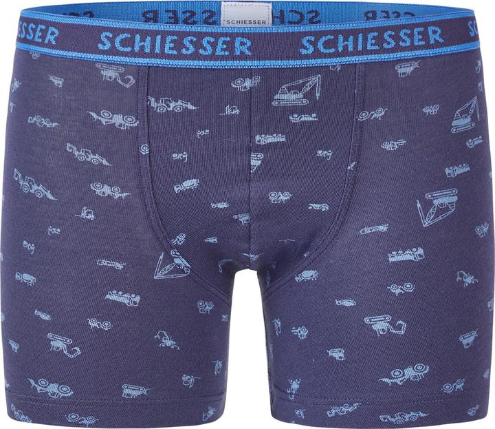 Actual product image Schiesser 9 Pack Kids Boys 95/5 Organic Cotton Shorts / Pants (104, pack of 9)