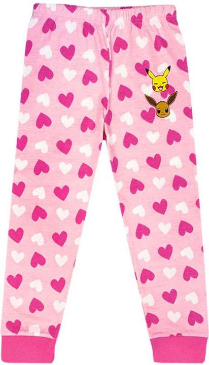 Actual product image Pokémon Girls Besties Pikachu & Eevee Frill Long Pyjama Set (116)