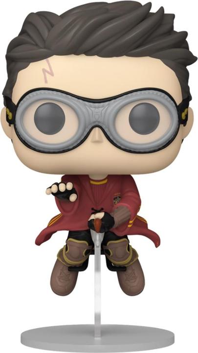 Produktbild Funko Harry Potter POP! Movies Vinyl Figur Harry w/Broom(Quidditch) 9 cm