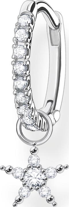 Thomas Sabo Einzel Creole mit Stern Anhänger Silber (925er Silber)