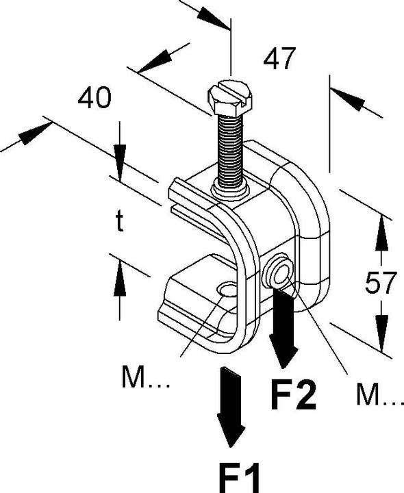 Image du produit Niedax Pince pour profilés